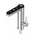 Robinet electric Brivoo® din inox cu afisaj digital, apa calda instant, 3600W, protectie IPX4 - fara boiler, consum redus, instalare rapida