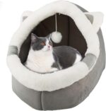 Pat Pisici Confortabil ,Bumbac si Burete, M 30x30x31 cm - imagine 2