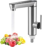Robinet electric Brivoo® din inox cu afisaj digital, apa calda instant, 3600W, protectie IPX4 - fara boiler, consum redus, instalare rapida - imagine 6