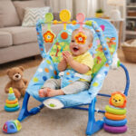 Balansoar si scaun electric bebe Brivoo® 2 in 1 multifunctional - imagine 5